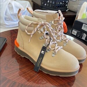 Sorel Size 8.5 NWT Hi-Line Ceramic Major Suede WP Mid Hiking Boots